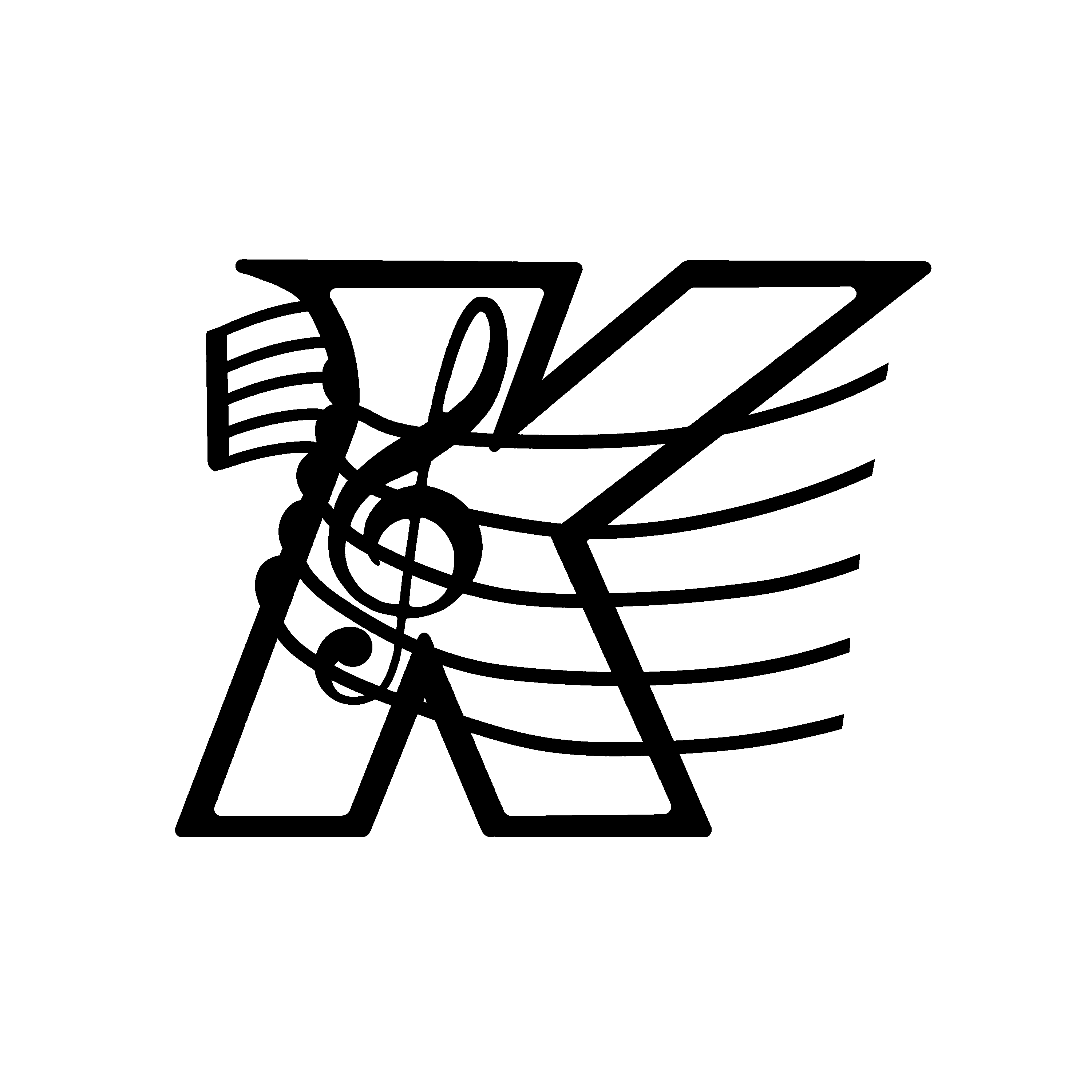 K with treble clef