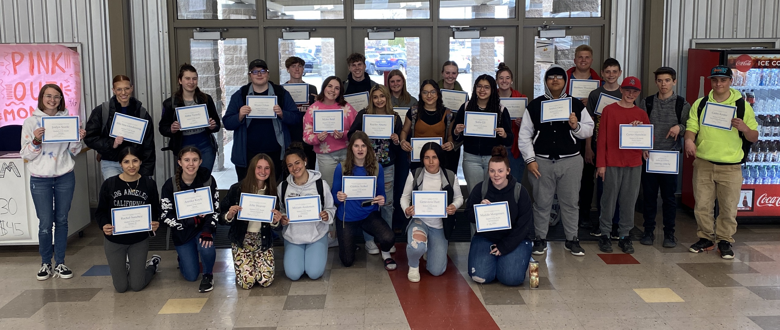 Students of the Month — March 2023 | Photo by Mr. Gonzales