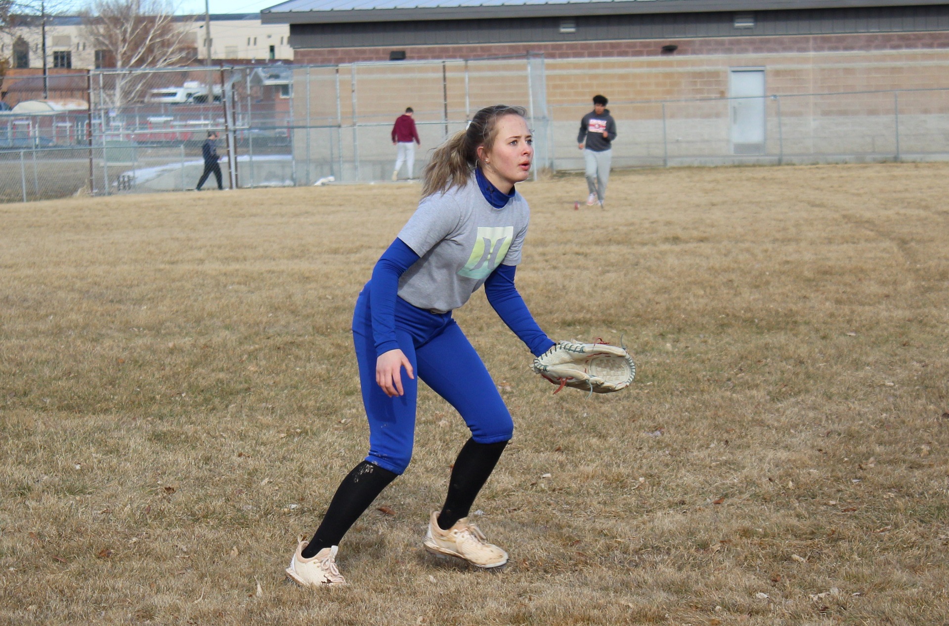 Freshman Madi Trappen works during a practice earlier in the year. | Photo by Presly Stanger and Brynlee Noble