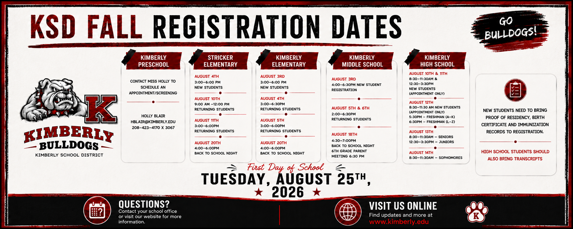 Registration Dates