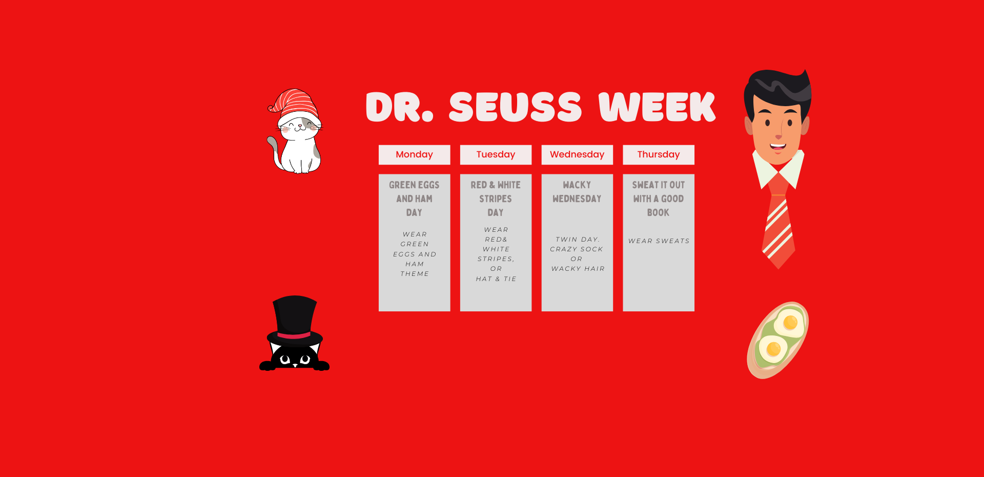 Dress Up Days for the week