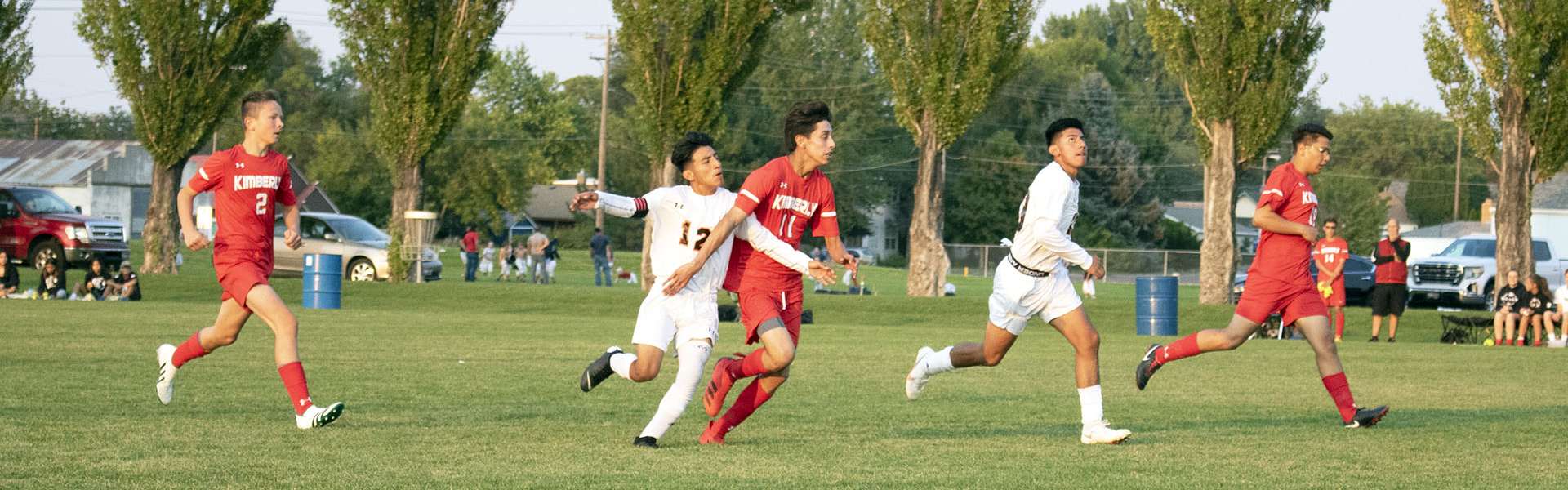 The Kimberly boys soccer team plays a match against Buhl last season. | Photo by Publications Staff