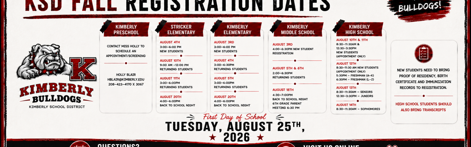Registration Dates