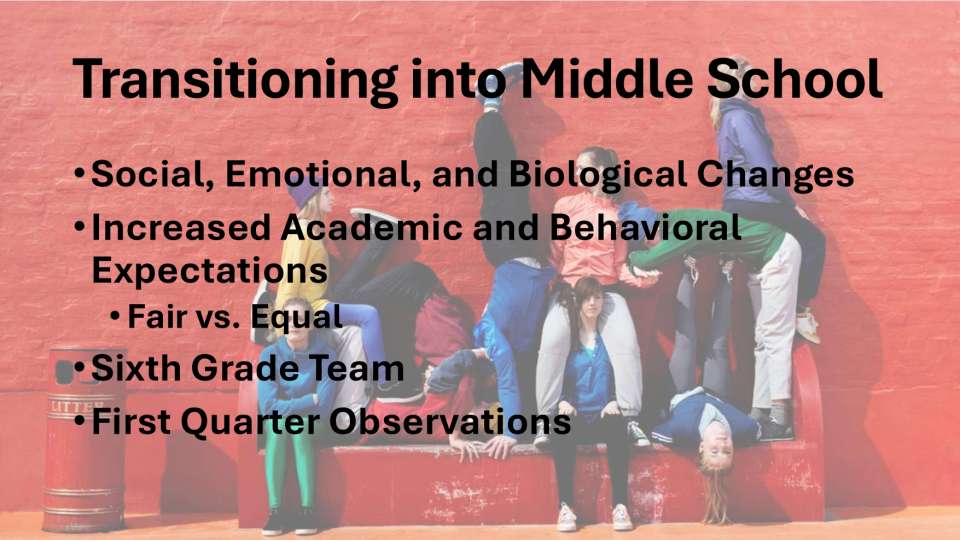 Transition to Middle School