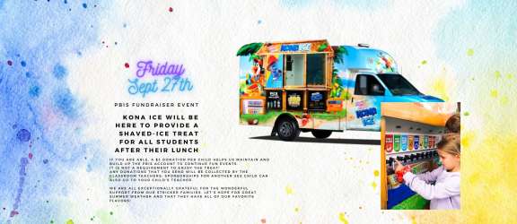 Kona Ice Fundraiser Snow Cone Truck