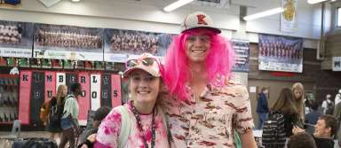 Seniors Wear Pink. | Photo by Kaya Thomas