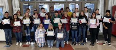 KHS Students of the Month for October. | Photo by Mr. Gonzales