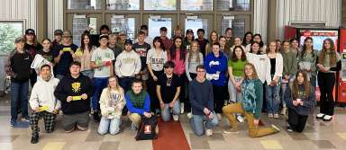 First quarter award winners pose for a photo. | Photo by Mr. Gonzales