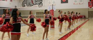 KHS cheerleaders perform during an assembly this school year. | Submitted Photo
