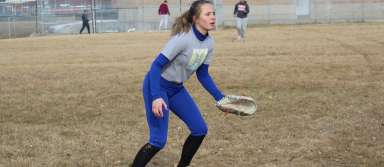 Freshman Madi Trappen works during a practice earlier in the year. | Photo by Presly Stanger and Brynlee Noble